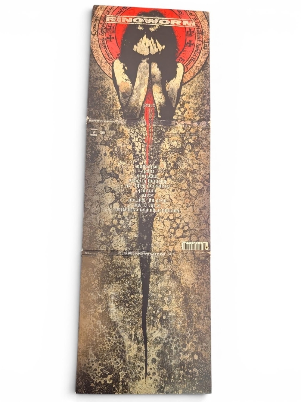 Ringworm Graphic Skateboard Deck with Red & Black Artwork